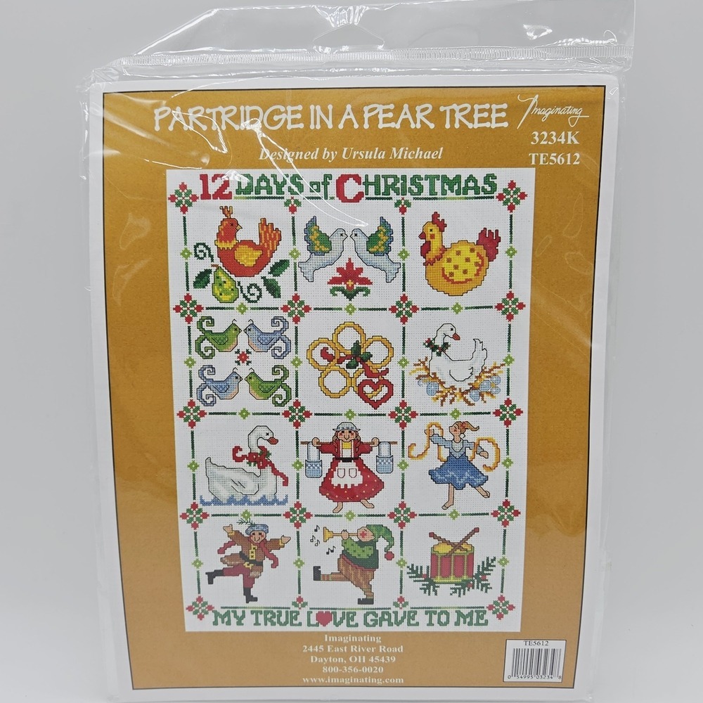 Imaginating Partridge in a pear tree 12 Days Of Christmas Cross Stitch TE5612